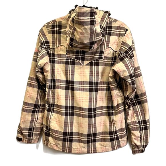 BURTON Brown Plaid Snowboard Ski Winter Waterproof Jacket Coat  Women's Sz Small - Picture 6 of 9